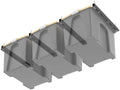WALMANN Ceiling Tote Storage Rails, Heavy Duty Garage Ceiling Bin Rack by WALMANN