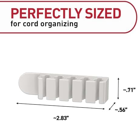 Command 5-Cord Clip Organizer, 4 Clips, 8 Medium Strips - Image 2