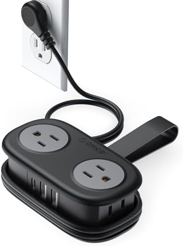 ORICO Cruise Approved Travel Power Strip, 4FT Wrap-Around Extension Cord by ORICO