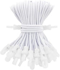 ABINLIN Small Bungee Cords with Hooks Heavy Duty 6 Inch 50 Pcs White by ABINLIN