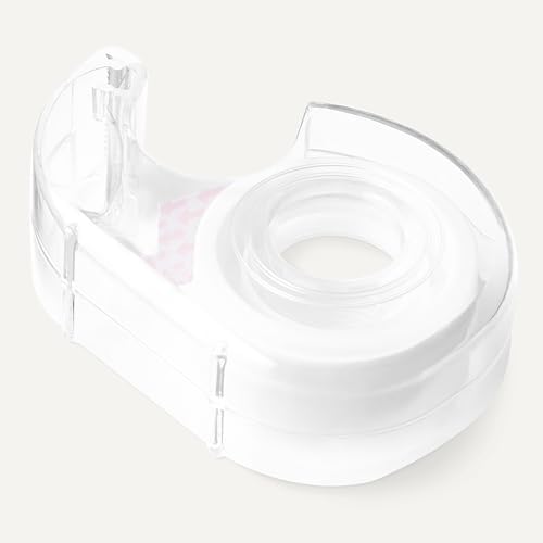 Amazon Basics Matte Finish Invisible Tape with Dispenser, 3/4" x 300" (8.33 Yards), Translucent, 3-Pack - Image 5