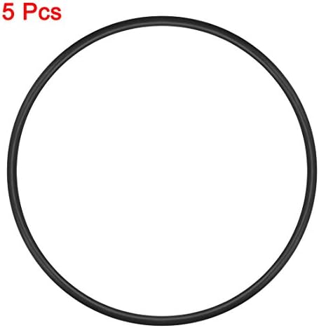 uxcell Nitrile Rubber O-Rings 110mm OD 103.8mm ID 3.1mm Width, Metric Sealing Gasket, Pack of 5 - Image 2