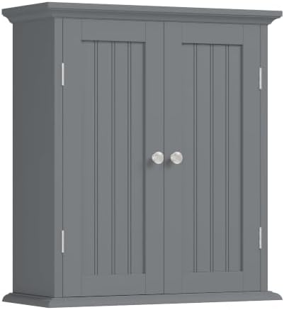 ChooChoo Bathroom Wall Cabinet with 2 Doors, Over The Toilet by ChooChoo