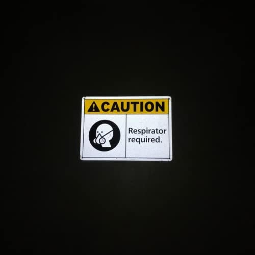 TRADESAFE Caution Respirator Required Sign, Aluminum PPE Safety Signs - Image 6