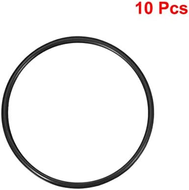 uxcell Nitrile Rubber O-Rings 72mm OD 64mm ID 4mm Width, Metric Sealing Gasket for Automotive Machine Plumbing, Pack of 10 - Image 2