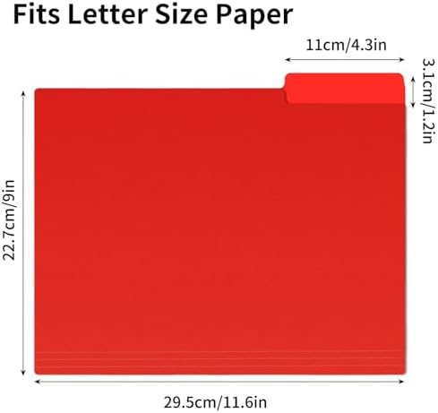 EOOUT 30pcs Colored File Folders, 9'' x 11.6'' Manilla Folders, Plastic File Folders, 3 Tab Poly Folder, 6 Colors with 40pcs Erasable Category Labels, for School and Office Supplies - Image 2