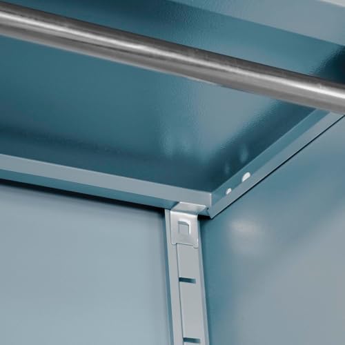 Global Industrial Wardrobe Storage Cabinet with Garment Rod, Steel - Image 7
