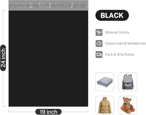 Metronic Poly Mailers 19x24 2000PC Shipping Bags for Clothes Small Business - Image 2