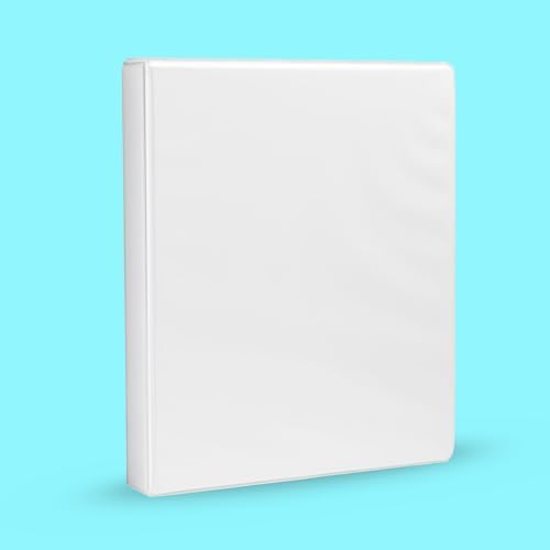 Amazon Basics 3-Ring Binder, 1-Inch, Customizable, with Pockets for Organization, White, 1-Pack - Image 4