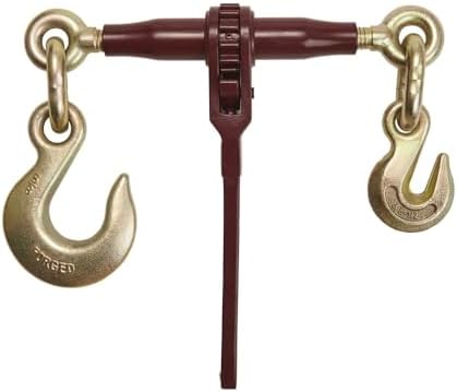 PRO Heavy Duty Chain Specialty Binder Ratchet Style 3/8"-1/2" Grab Hook & 5/8" Slip Hook, 12,000 lbs WLL by MyteeProducts