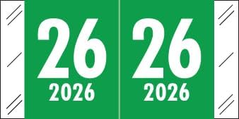2026 Year Labels, Doctor Stuff 2026 Chart Stickers, Tabbies 11700 Style by DoctorStuff
