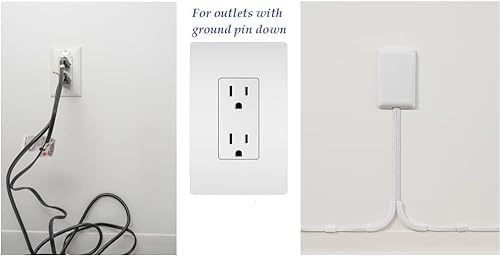 Sleek Socket Original & Patented Ultra-Thin Outlet Concealer with Cord Concealer Kit, Flat Extension Cord with Multi Outlets Power Strip, Ideal for Home Improvement, Hide Bulky and Messy Cords - Image 3