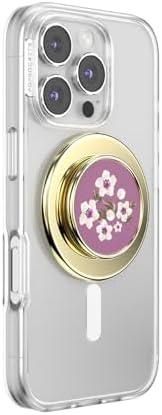 PopSockets Phone Grip for MagSafe, Magnetic Holder- Floral Mauve - Image 2