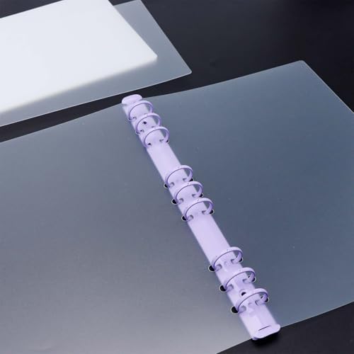 20pcs B5 Binding Covers Plastic DIY Frosted PP Filleted Corner 0.4mm Thick No Hole 7.3x10.2" Cover for Binder Discbound Planner Notebook (B5) - Image 5