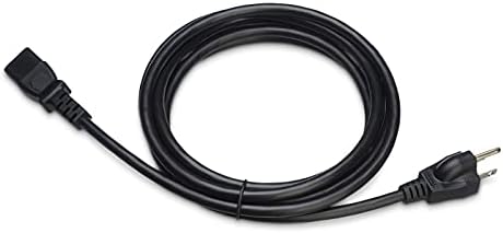 Amazon Basics Computer Monitor TV Replacement Power Cord, 10 ft, 24 count, Black - Image 4