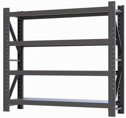 5000LBS Heavy Duty Storage Shelves,Adjustable Metal Garage Shelving Units, Industrial Shelving for Warehouse & Commercial Storage(Black, W78.74*D23.62*H78.74) by Unknown