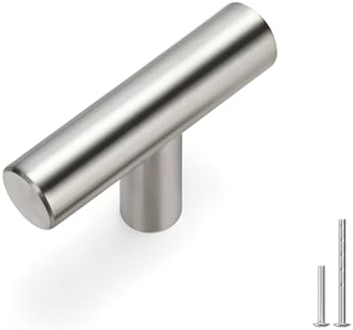homdiy 20Pack Cabinet Knobs Brushed Nickel Drawer Knobs - 2in Overall Cabinet Door Knobs Single Hole Knobs Modern Cabinet Hardware for Kitchen Cabinets, Dresser Drawers by homdiy