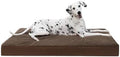 KSIIA Orthopedic Dog Bed for Large Dogs with Waterproof Lining, Brown,35x22 by KSIIAPetProducts