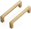 Ravinte Champagne Bronze Kitchen Square Cabinet Handles 3-1/2 Inch 5 Pack by Ravinte