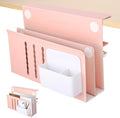 LUKETURE Desk Side Storage, 2 Tie Laptop Holder No Drill Clamp On Organizer by LUKETURE