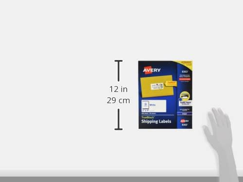 Avery Shipping Labels, Sure Feed Technology, 2" x 4", White, Inkjet Printable, Permanent Adhesive, 500 Blank Mailing Labels per Pack, 2500 (5 Packs of 8363) - Image 3