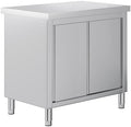 Jocisland 36-Inch Stainless Steel Work Table with Cabinet by Jocisland