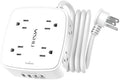 YISHU 6Ft Surge Protector Power Strip with 8 Widely Outlets & 4 USB Ports by YISHU