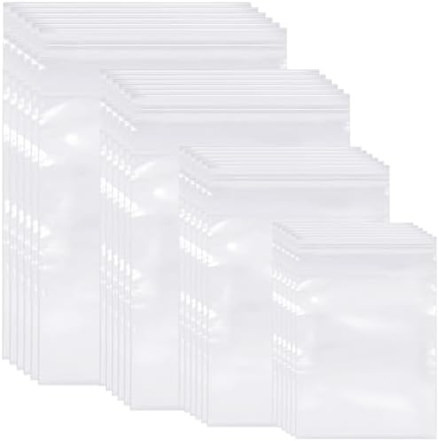 Kosiz 600 Pcs Cello Bags, 9''x12'', 10''x13'', 11''x14", 12''x15" by Kosiz
