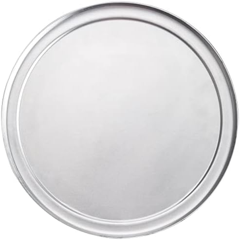 American Metalcraft TP18 18” Diameter Pizza Pan - 18-Gauge Aluminum - Commercial Wide Rim - 16 Inch Interior Diameter - Oven-Ready - Silver by AmericanMetalcraftInc