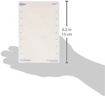 Avery® File Folder Labels on 4" x 6" Sheets, Easy Peel®, White, Print & Handwrite, 2/3" x 3-7/16", 252 Labels (5202) - Image 3