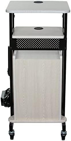 OEF Furnishings Premium Plus Presentation Cart with Storage Cabinet - Image 6