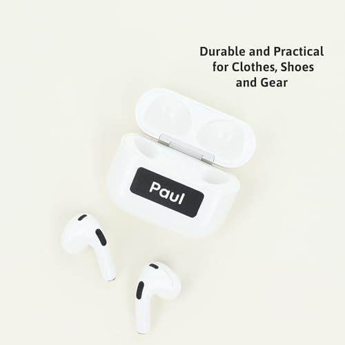 TeddyLabels - Clothing Labels for Nursing Home (60) – Self-Adhesive Name Tags for Clothes and Personal Items. Personalized Labels for Daycare, Nursing Homes, and Laundry Use - Black - Image 5