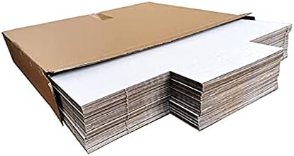50 Pack, Wonfer Letter Size Corrugated Mailer, 11 1/8 x 8 5/8 x 2'', Easy-Fold - Image 6
