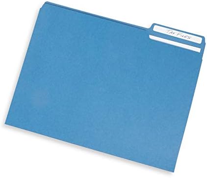 Blue Summit Supplies 100 File Folders, Letter Size, 1/3 Cut Tab, Blue - Image 4