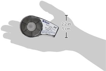 Brady Authentic (M21-750-595-GY) All-Weather Vinyl Label for Indoor/Outdoor ID, Lab and Equipment Labeling, Black on Gray- For M210, M210-LAB, M211, BMP21-PLUS and BMP21-LAB Printers, .75" W, 21' L - Image 6