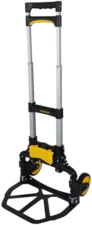 Stanley Folding Hand Truck with Basket Clip-60KG, Silver, SXWTD-FT501 by STANLEY
