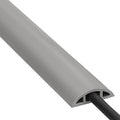 ZhiYo Floor Cord Cover 4ft, Cord Hider Floor Gray, Cable Management Cover Prevent Cable Trips, Wire Covers for Electric Power Cords, Wire Protector Cavity W0.47 x H0.28 by ZhiYo