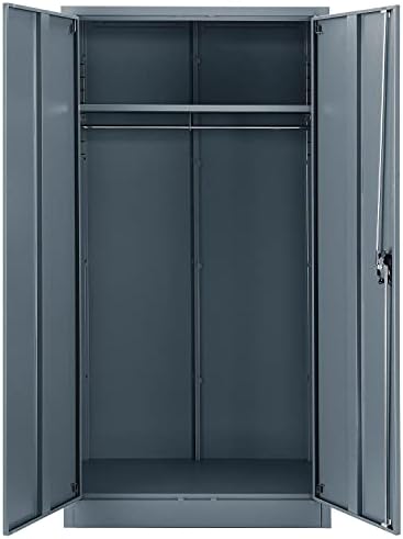 Global Industrial Wardrobe Storage Cabinet with Garment Rod, Steel by GlobalIndustrial
