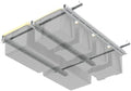 WALMANN Overhead Tote Storage Rails System, Garage Ceiling Bin Storage Rack by WALMANN