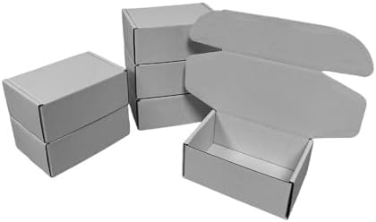50 Pack 6x4x1.6 in Gray Shipping Boxes by Unknown