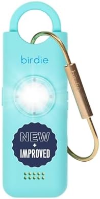 She’s Birdie 3.0 New Version – The Original Personal Safety Alarm for Women by Women–Loud Siren, Flash Light and Rechargeable Battery in a Variety of Colors (Aqua Blue) by ShesBirdie
