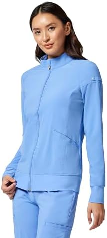 Cherokee iFlex Scrub Jacket for Women 2 Pocket Zip Front - Image 2