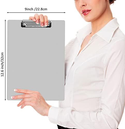 Epakh 8 Pieces Clipboard Bulks Metal Clipboard Aluminum Office Low Profile Clip - Image 3
