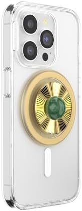 PopSockets Phone Grip for MagSafe, Magnetic Holder- Gem Brooch Jade - Image 2