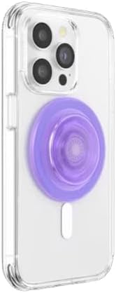 PopSockets Phone Grip for MagSafe, Magnetic Holder- Clear Lavender - Image 2
