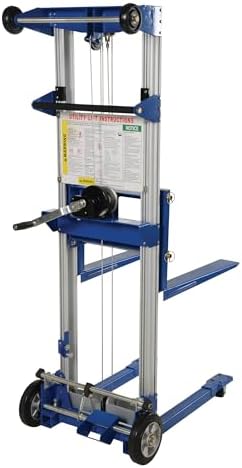 Vestil A-LIFT-R-HP Fixed Straddle Hand Winch Lift Truck, 35" Length, 25" Width, 67-1/2" Height, 400 lbs Capacity - Image 4