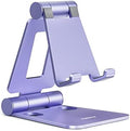 Nulaxy Full Aluminum Dual Folding Cell Phone Stand for Desk, Purple by Nulaxy
