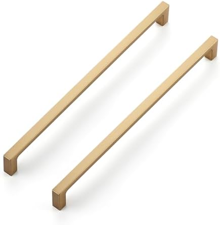 Ravinte Champagne Bronze Kitchen Square Cabinet Handles 10 Inch 5 Pack by Ravinte