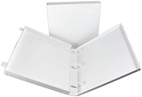 UniKeep 3 Ring View Binder - Binder Case is Fully Enclosed - Available in White, Clear, or Black and in Different Spine Sizes (Box of 15, White, 1.5 Inch) - Image 7
