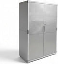 UltraGarage Heavy-Duty Metal Storage Cabinet, Industrial Grade Steel Construction with Slatted Doors, Lock Keys,Professional Garage Organization System (Granite, 48" W x 24" D x 72" H) by Unknown